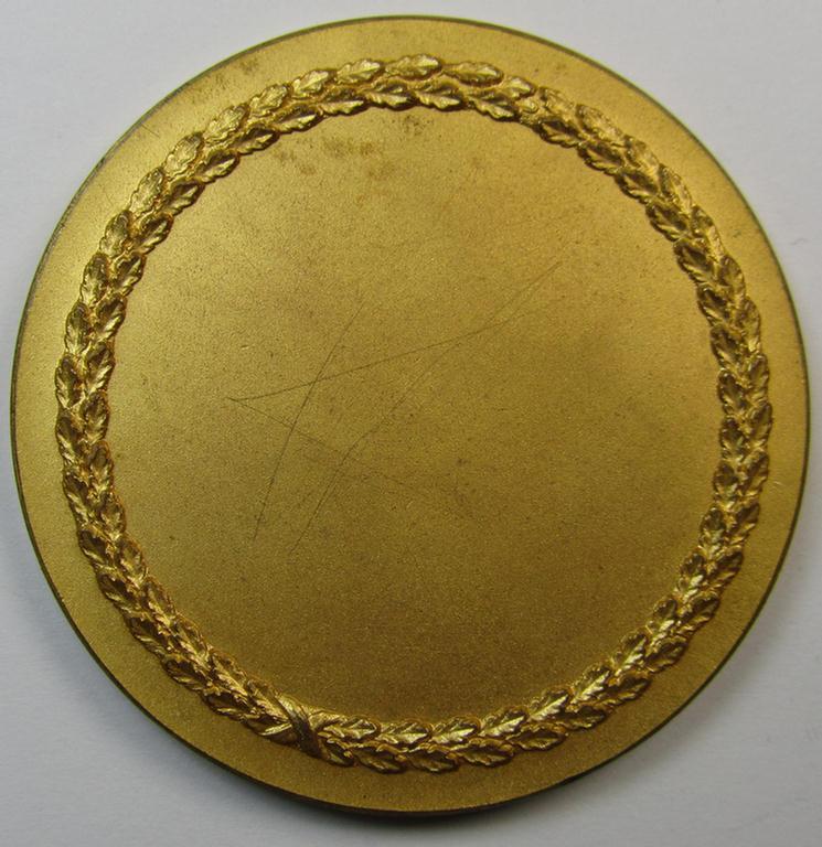 Superb, commemorative N.S.K.K.-related plaque (ie. 'Erinnerungs- o. nichttragbare Auszeichnungsplakette') showing an N.S.K.K.-eagle- device and text: 'K.W.A. 36 - Geländeorientierungsfahrt - 14.10.1934'