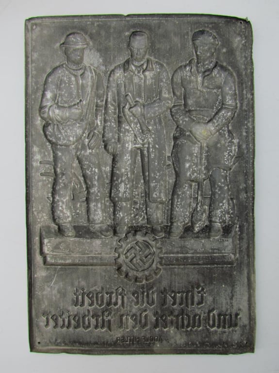 DAF ( "Deutsche Arbeitsfront" ) Honor Plaque