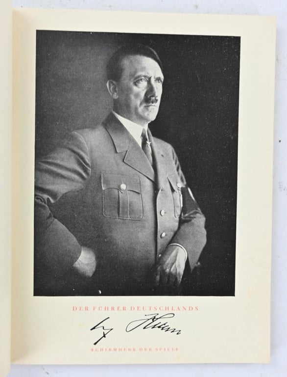 German Third Reich 1936 Olympics Programm Book