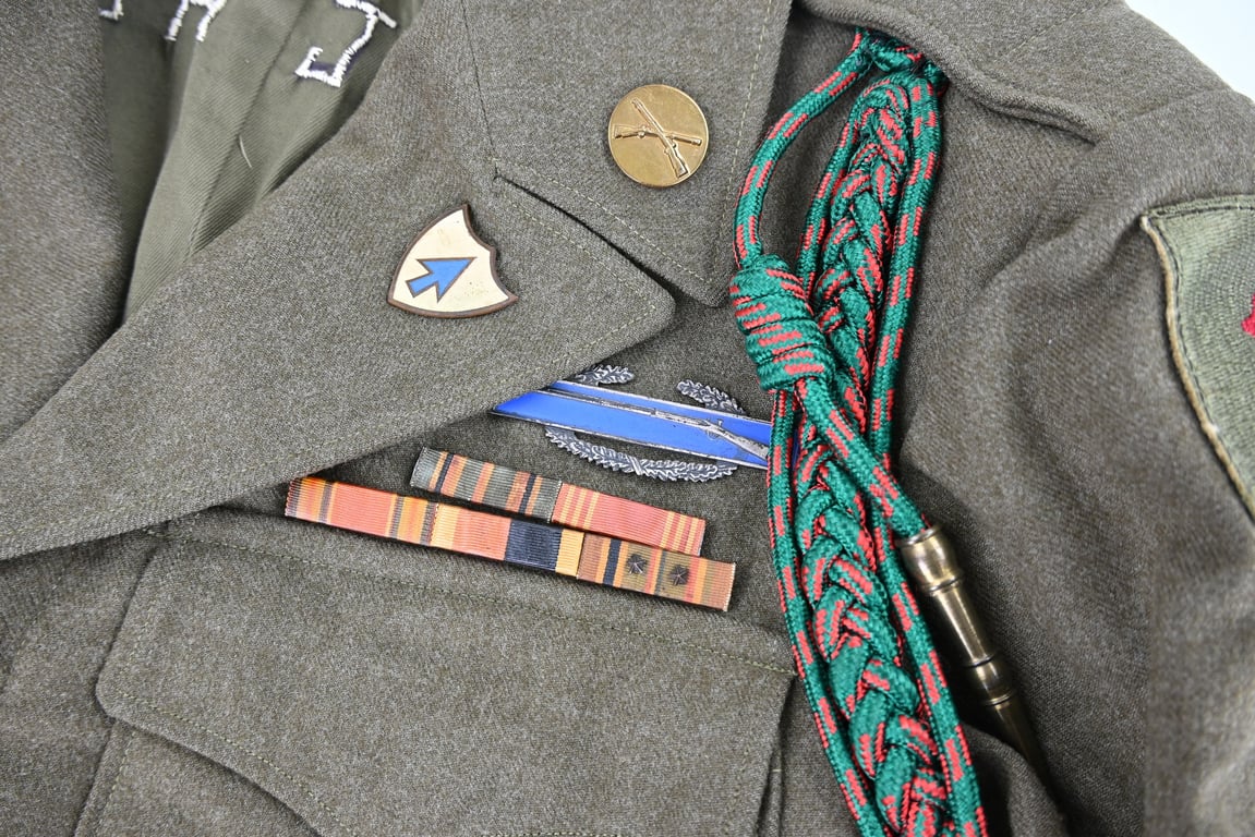 US WW2 Named Ike Jacket '9th Armoured Division'