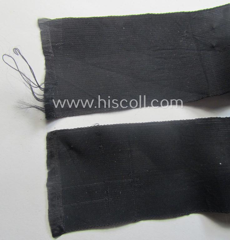 Superb - and truly unusually ie. rarely encountered! - (amongst others) Dutch volunteer-related cuff-title (ie. 'Ärmelstreifen') as was intended for members within the: 'Germanische Jugend'