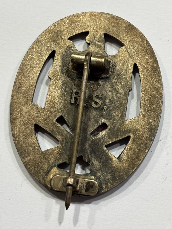 WH General Assault Badge "R.S." Rudolf Souval, Vienna Marked