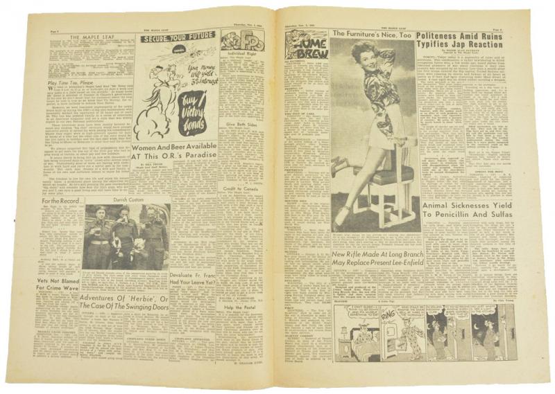 Canadian Maple Leaf Newspaper