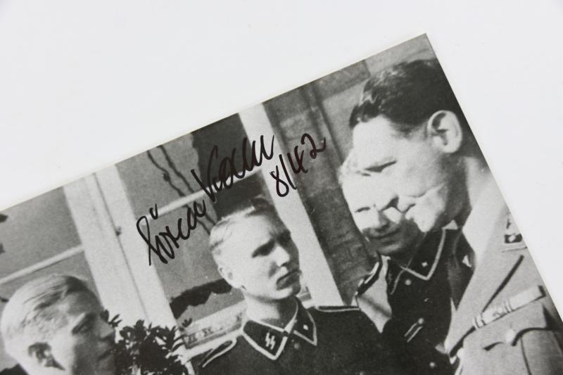 Signature of Waffen-SS KC Recipient 'Søren Kam'