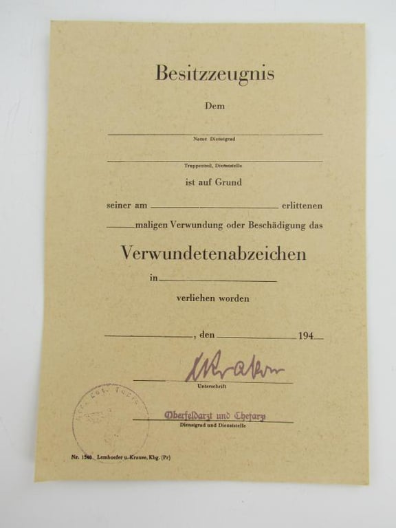 EK1 + VWA Award Document Grouping...Unissued