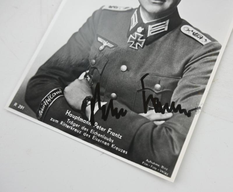Signature of Wehrmacht (Heer) KC&OLC Recipient 'Peter Frantz'