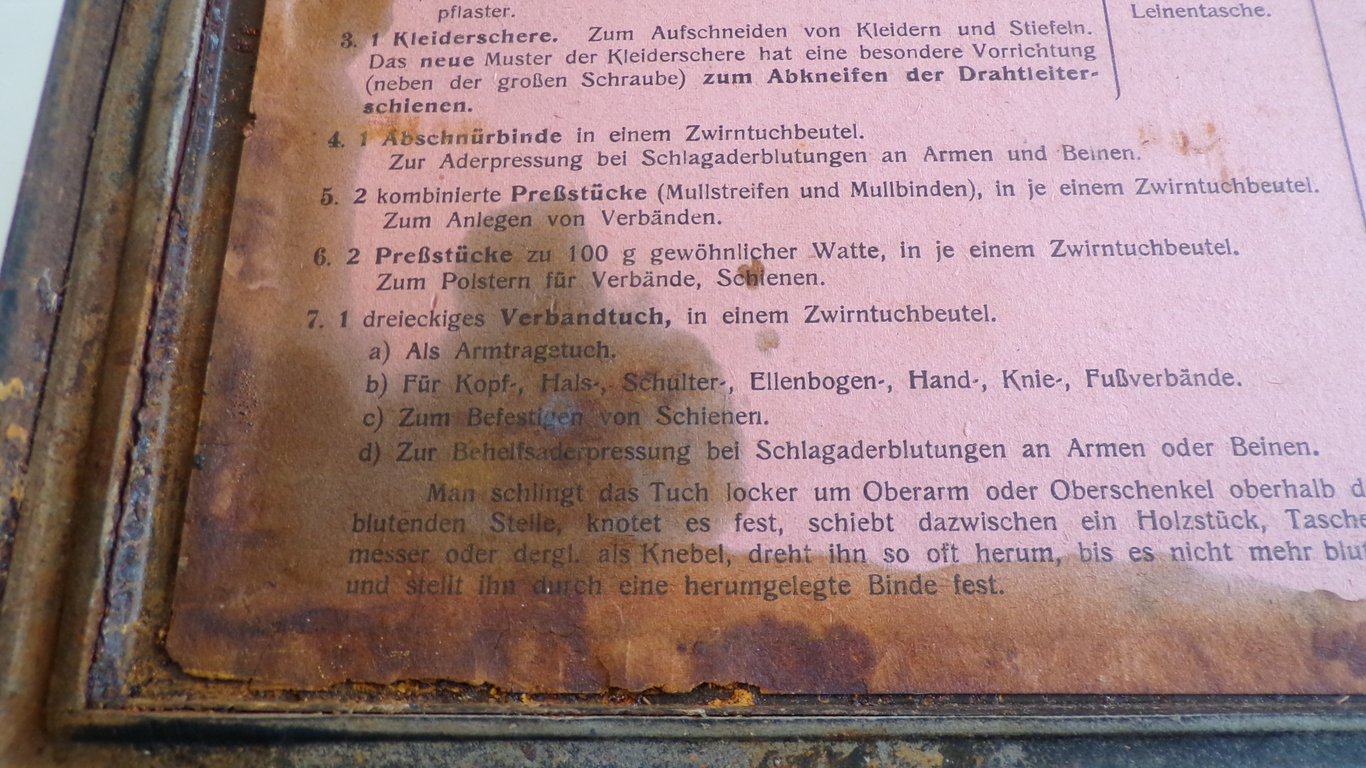 Luftwaffe-Blue 'Verbandkasten' First Aid Kit
