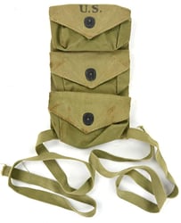 US WW2 3-Pocket Grenade Pouch 1944