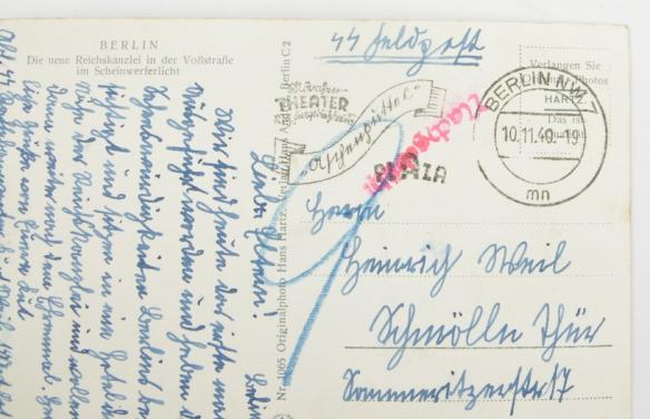 Waffen-SS Postcard Reichskanzlei