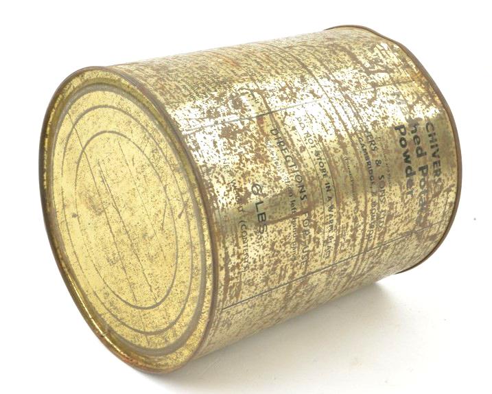 British WW2 Large Tin Can of Mashed Potato Powder
