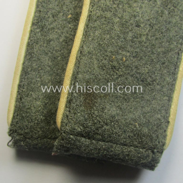 Moderately used- and slightly mis-matched pair of WH (Heeres) 'M41 o. M43'-pattern, EM-type shoulderstraps: 'Soldat eines Infanterie-Rgts.'