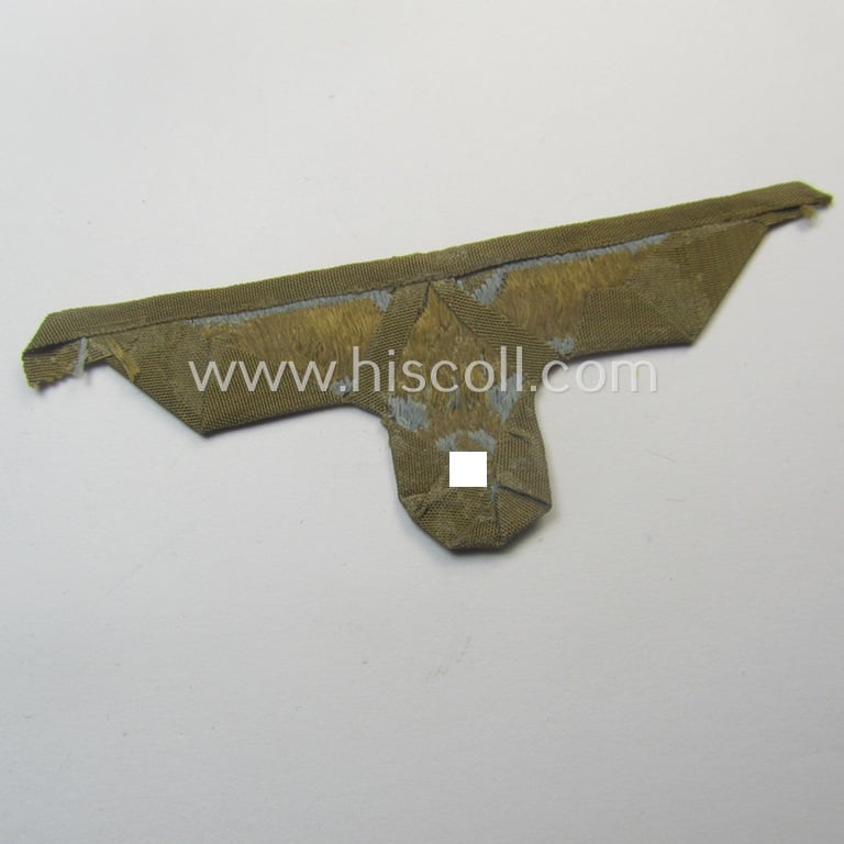 Neatly pre-confectioned, WH (Heeres) 'tropical-issue' (ie. DAK or: 'Deutsches Afrika Korps'-related-) side-cap-eagle that comes in a still 'virtually mint'-, condition