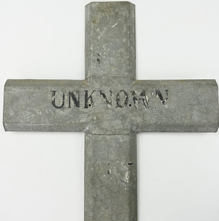 Canadian WW2 Temporary Grave Marker 'Unknown'