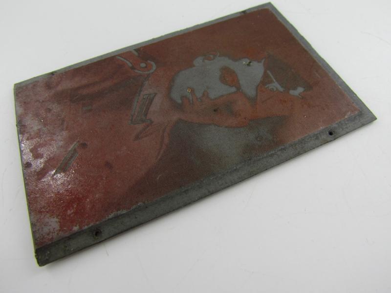 Original German Newspaper Photo “Druckplatte” (printing plate)