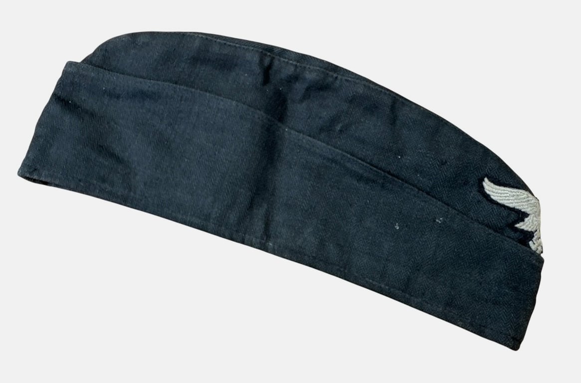 Luftwaffe Black Panzer / Mechanic's Overseas Cap by Carl Halfar