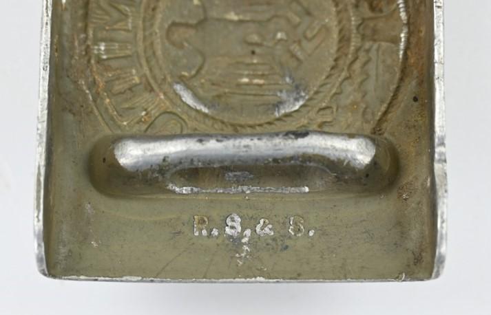 German WH Beltbuckle with Tab 'R.S.&S.'