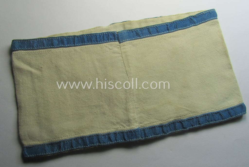 WH (Heeres) armband (or: 'Dienst-Armbinde') as was (presumably) intended for (graduated-) staff-members serving within one of the army, officers'-cadet-schools