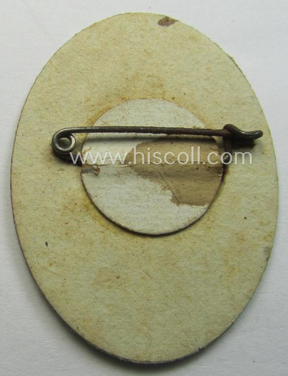 Carton-based, WHW- ie N.S.D.A.P.-related 'tinnie' (ie. 'Tagungs- o. Veranstaltungsabzeichen'): 'WHW Hamburg - Tag der Nationalen Solidarität - 7. Dezember 1935'