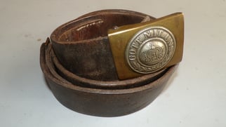 Imperial WWI Brass buckle and belt