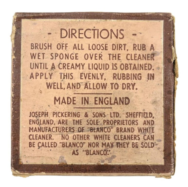 British WW2 Blanco White Cleaner