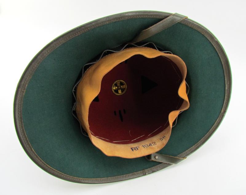 Wehrmacht (Heer) ‘Afrikakorps’ tropical pith helmet by ‘RF’ 1942