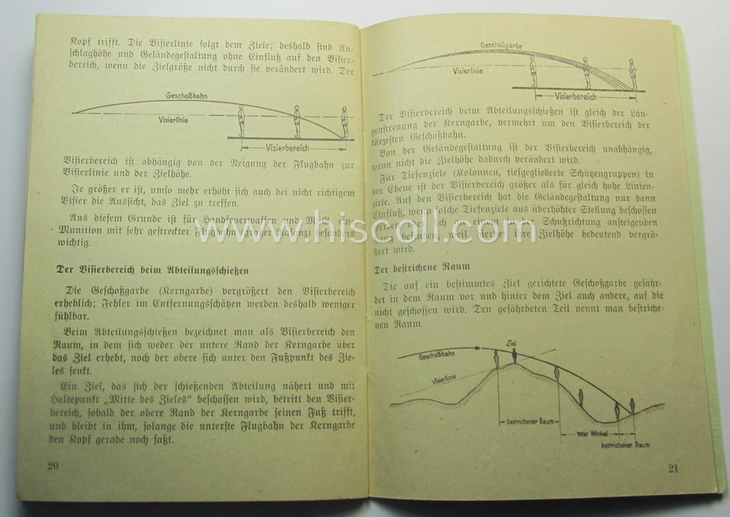 WH-related instruction-booklet entitled: 'Allgemeine Schiesslehre und Schiessausbildung'