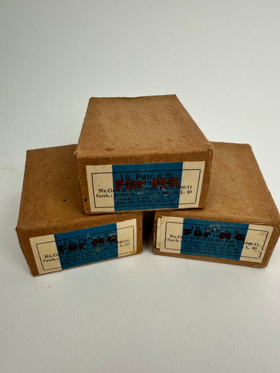 Carton ammo boxes (Fur MG) 3 pieces nice condition