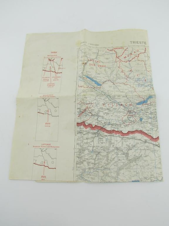US WWII Roadmap Part of Trieste 1944