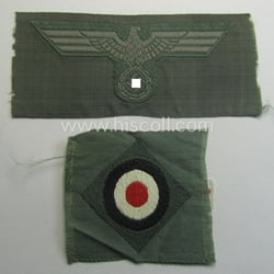 Early- (ie. mid-) war-period, WH (Heeres) cap-eagle &...