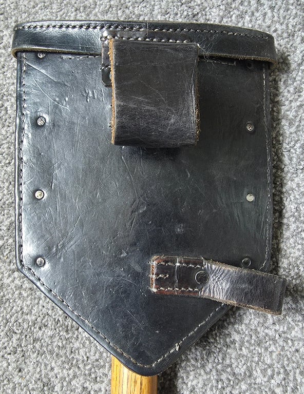 Wehrmacht Folding Shovel in 1st pattern carrier.