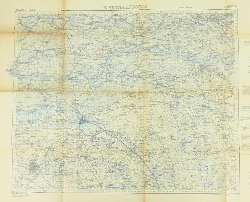 US WW2 Mapcard 's-Hertogenbosch Holland 1944