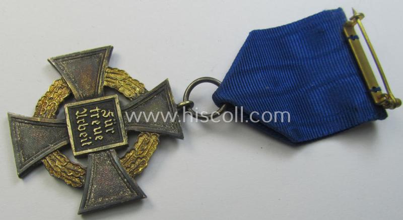 'Treuedienst Ehrenzeichen' being of the so-called: 'Sonderstufe' as awarded for 50 years of loyal-service and that comes in an overall nice- (ie. surely issued- and/or moderately used-), condition