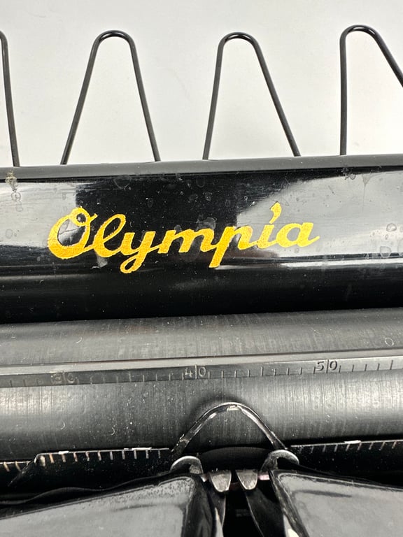 Rare Black Waffen-SS typewriter by Olympia