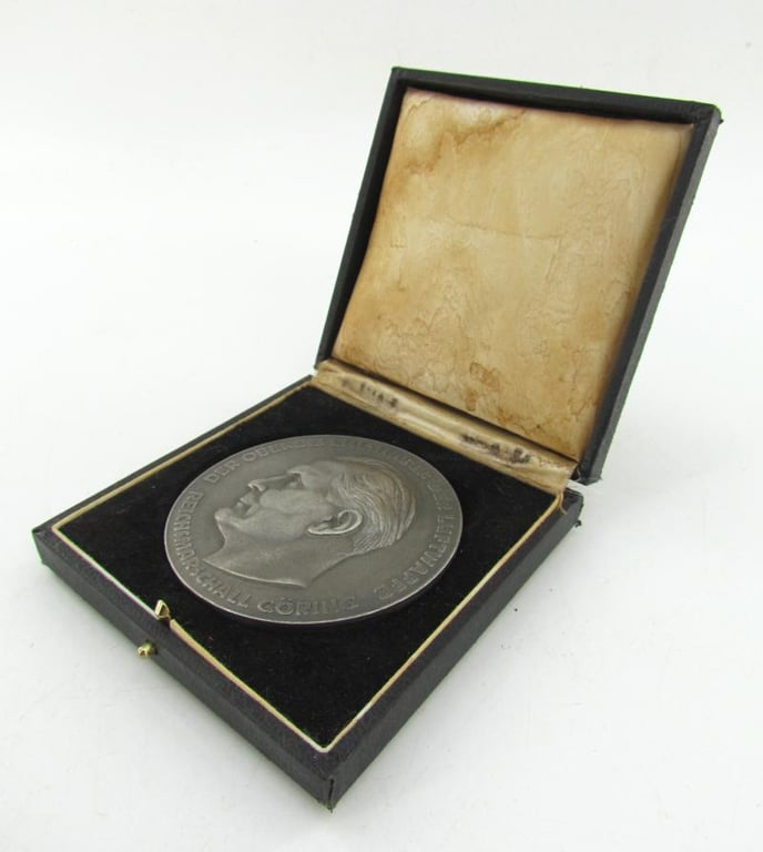 German Luftwaffe Göring Award Plaque – 74 mm – Technical Service in Case