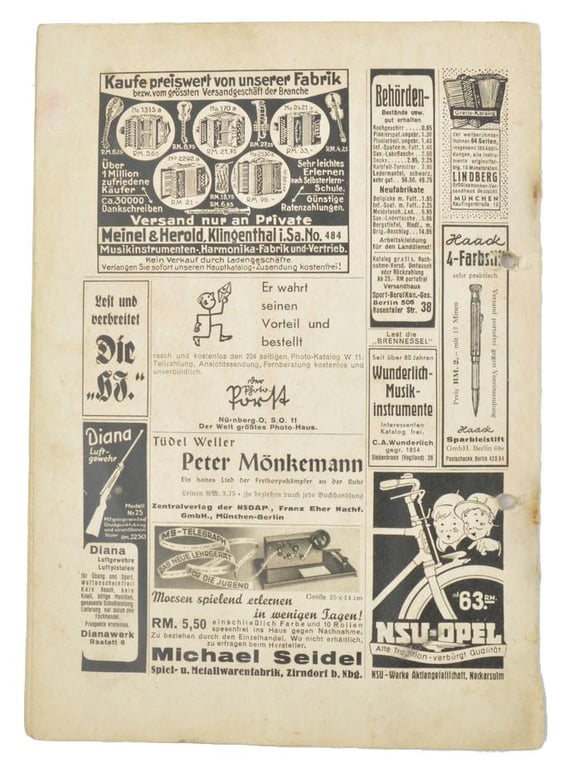 German Hitler Youth Magazine 'Der Pimpf'