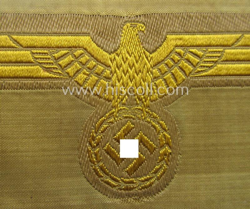 WH (Kriegsmarine) 'tropical-issue' (ie. DAK or: 'Deutsches Afrika Korps'-related-) breasteagle, as executed in neat so-called: 'BeVo'-weave style that comes in a 'virtually mint- ie. unissued', condition