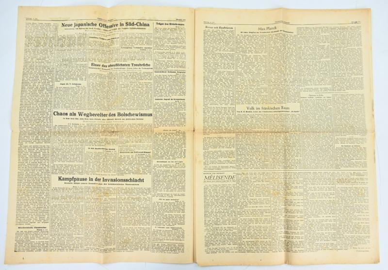 German Newspaper "Westdeutsche Beobachter" 4 July 1944