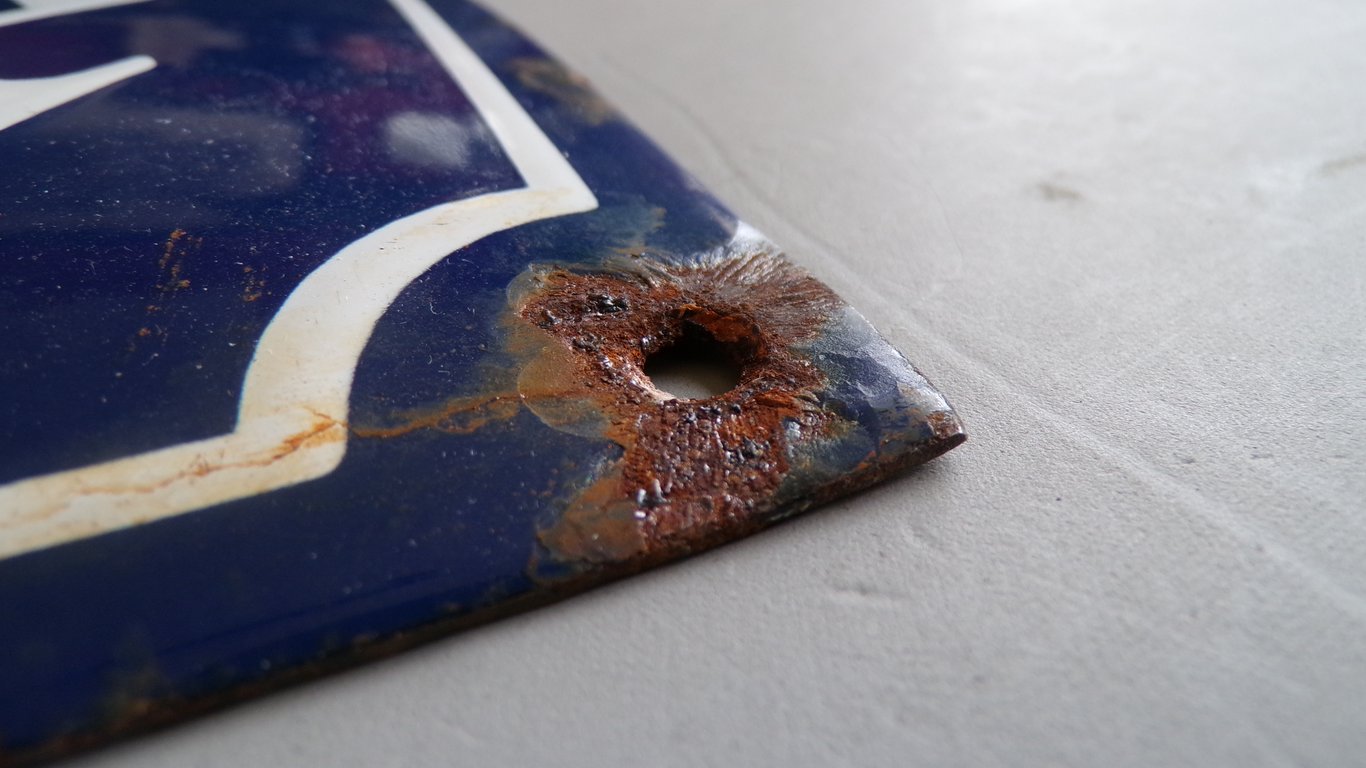 Adolf Hitler Strasse enamel sign