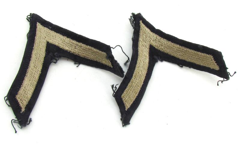 US WWII Private First Class Chevron Set