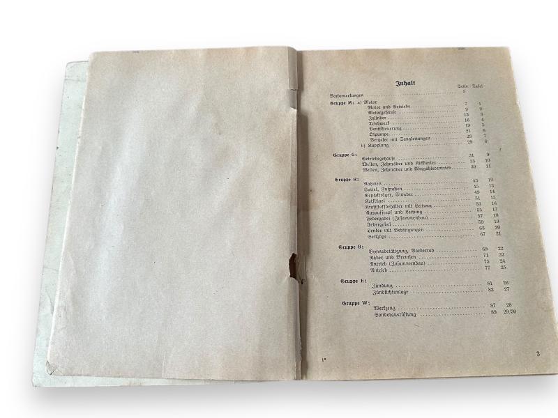 BMW R12 Spare parts list