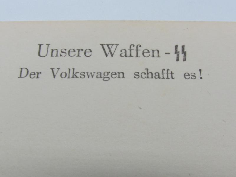 Postcard : Unsere Waffen-SS