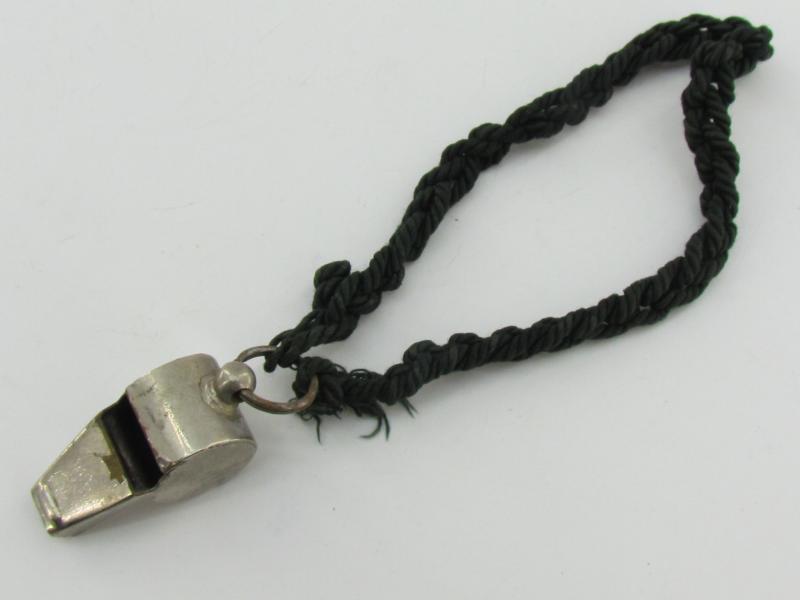 WWII era Signal Whistle With Cord