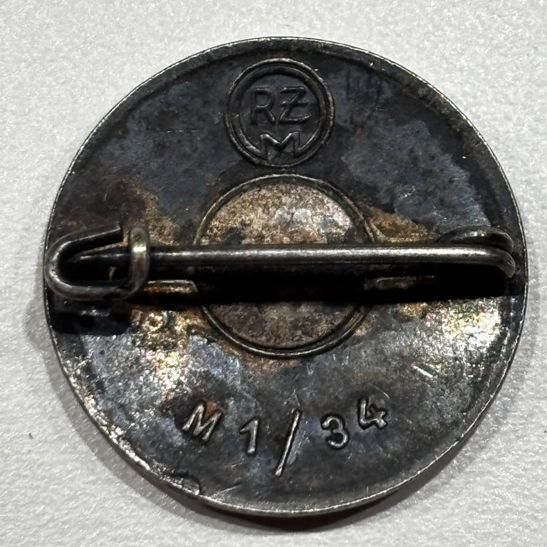 NSDAP Membership Badge M1/34 Karl Wurster