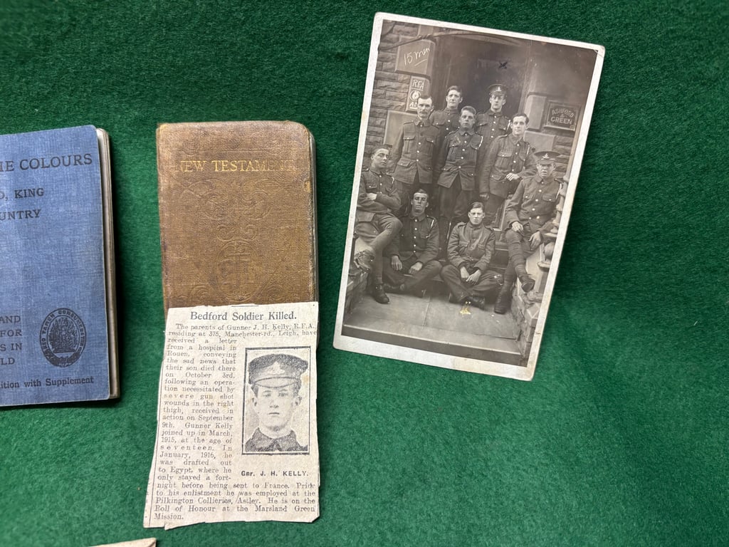 Casualty Group L 9831 Gunner Kelly RFA