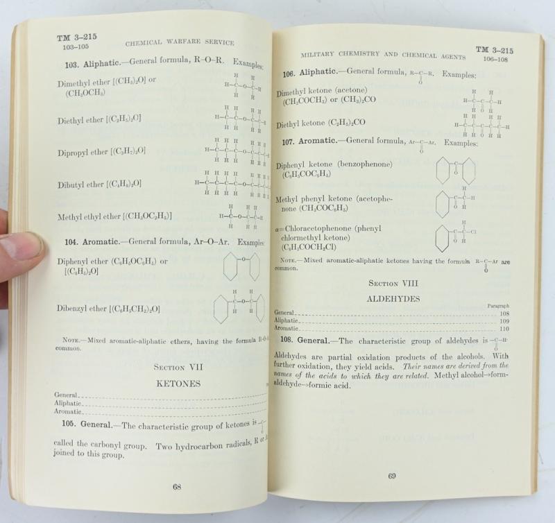 US WW2 Technical Manual TM 3-215 Military Chemistry