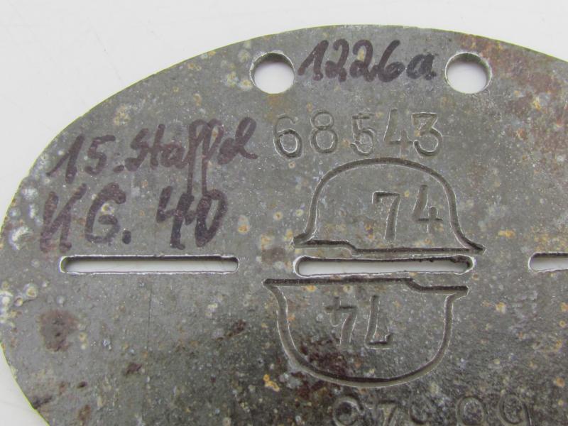 Erkennungsmarke ( EKM ) 15e Staffel van Kampfgeschwader 40 (KG.40)