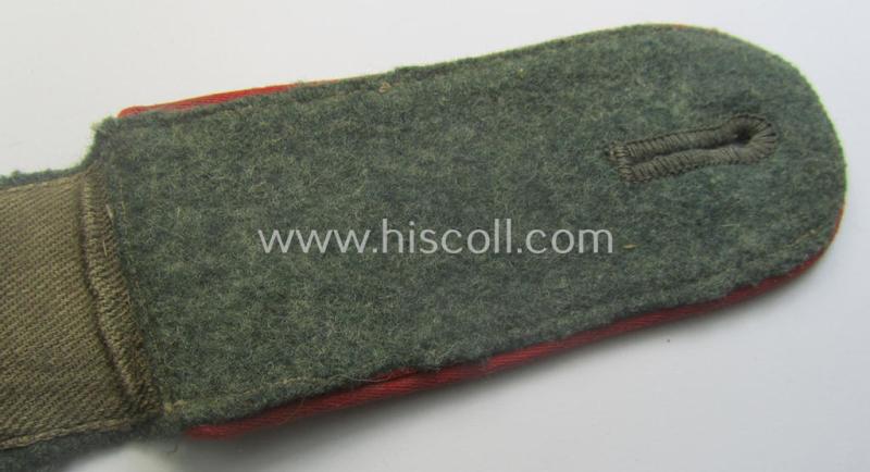 Single, early- (ie. mid-war-)period WH (Heeres) so-called: 'M41 o. 43'-pattern, EM-type shoulderstrap as was intended for - and with certainty worn by! - a: 'Soldat eines (Sturm)Artillerie Abts. o. Rgts.'