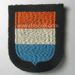 Dutch, Waffen-SS 'volunteer' arm-shield as was specifically intended...