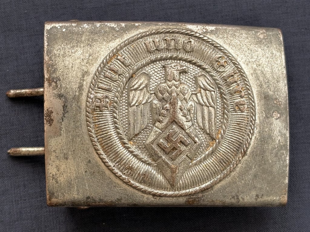 WWII GERMAN HITLER YOUTH STEEL BELT BUCKLE.