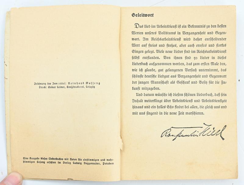German RAD Marching Songbook
